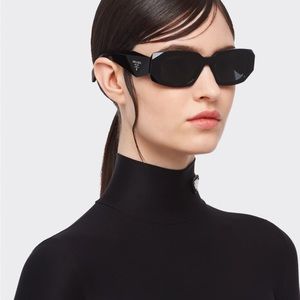 Prada PR 17WSF Symbole Black Sunglasses